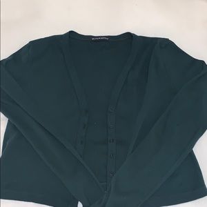 Brandy Melville green stretchy top